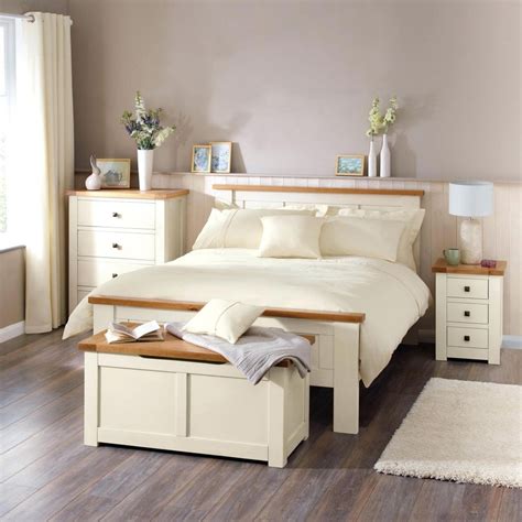 Cream Bedroom Furniture With Oak Top